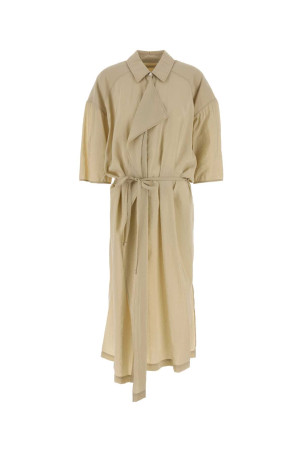 Sand silk blend shirt dress LEMAIRE (DR1162LF1308)