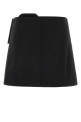 Black wool mini skirt AMI (FSK450WV0195)