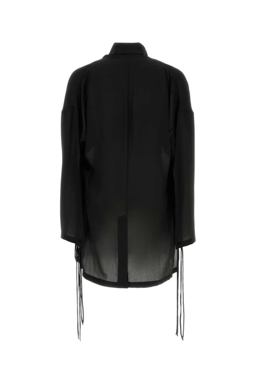 Black silk kimono Black YOHJI YAMAMOTO (HKJ17441)