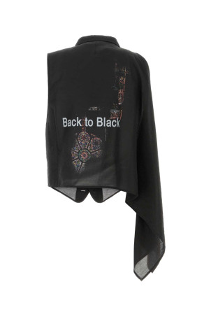 Black jersey vest Black YOHJI YAMAMOTO (HKV04219)