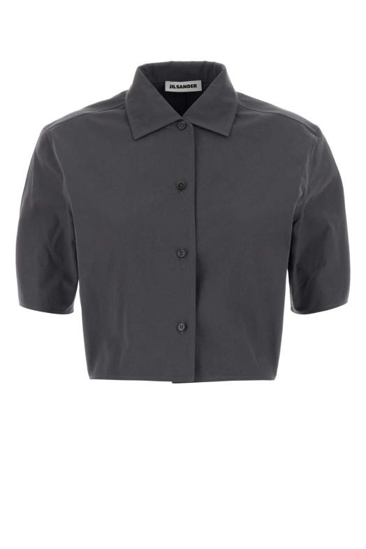 Dark grey poplin shirt Multicolor JIL SANDER (J03DL0237J45338)