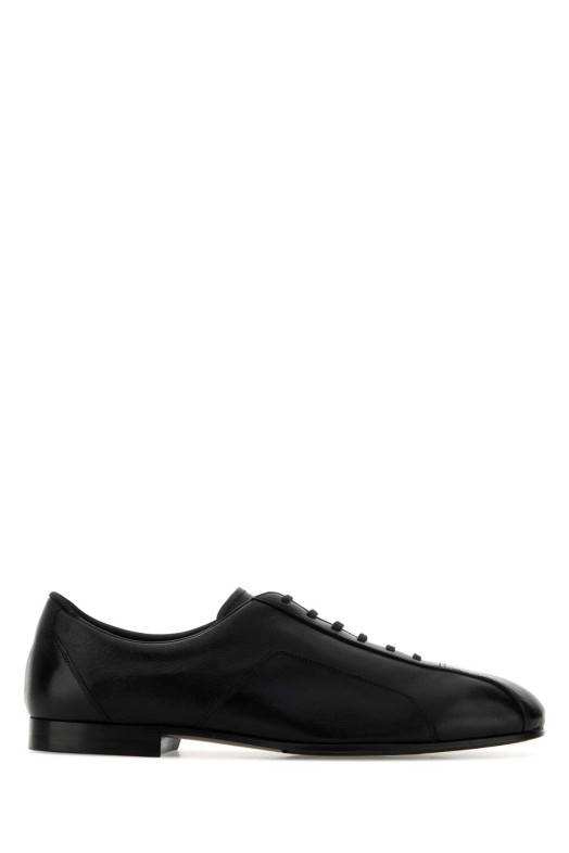 Black leather  Hamburg lace-up shoes JIL SANDER (J32WQ0040P7696)