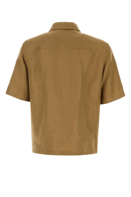 Camel linen shirt MONCLER (L10912F00033598J4)