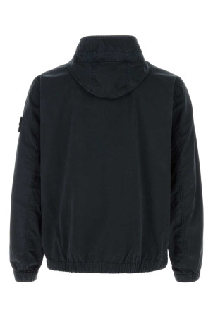 Black stretch cotton jacket Black STONE ISLAND (L1S154100077S0A10)