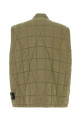 Army green cotton blend sleeveless jacket STONE ISLAND (L1S15G100001S0300)