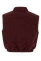 Burgundy canvas vest MIU MIU (ML1470SOOO19CV)