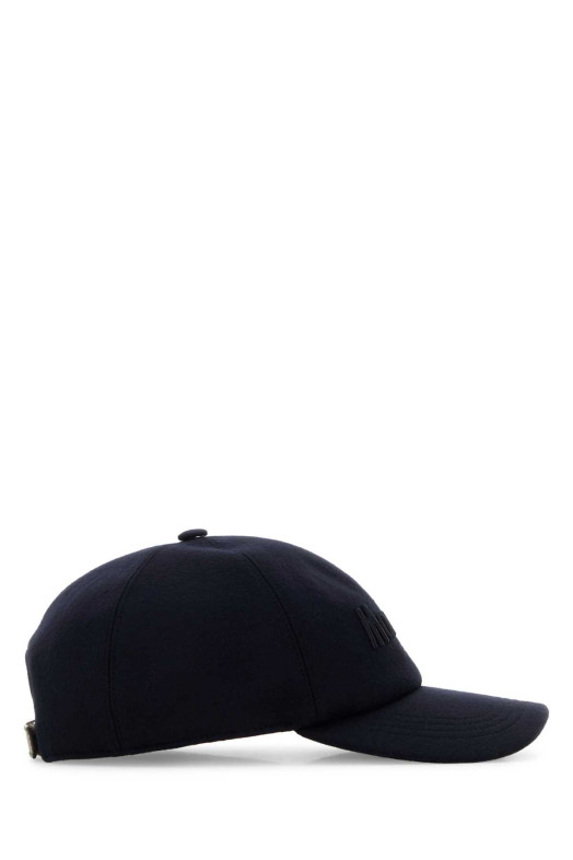 Navy blue wool baseball cap Blue MOORER (ROBINSONJT)
