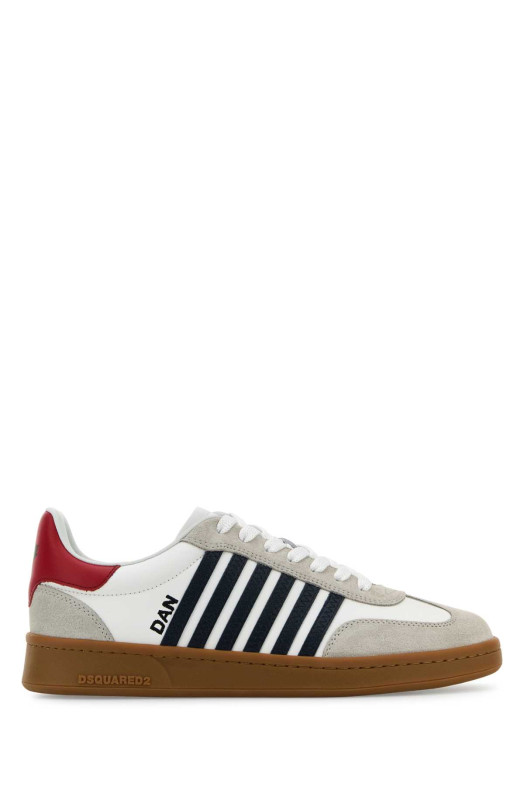 White leather Boxer sneakers DSQUARED (SNM036401504118)