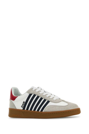 White leather Boxer sneakers DSQUARED (SNM036401504118)