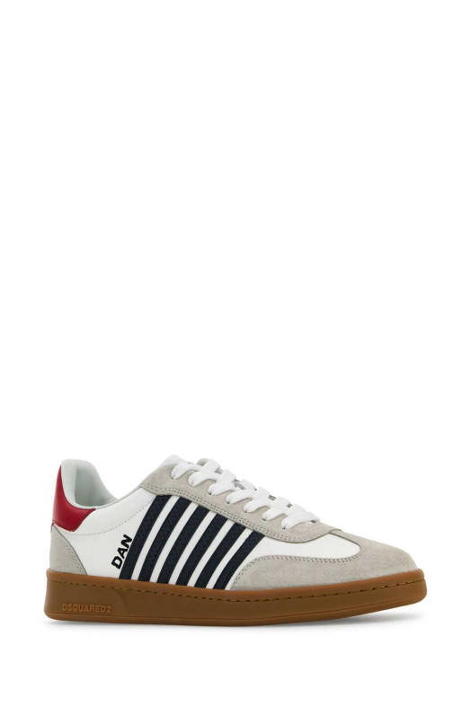 White leather Boxer sneakers DSQUARED (SNM036401504118)