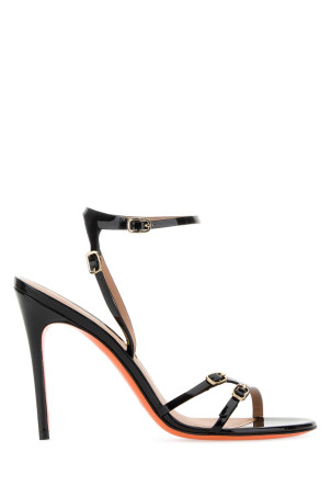 Black leather Virna sandals SANTONI (WHLL71379HA2NVHD)