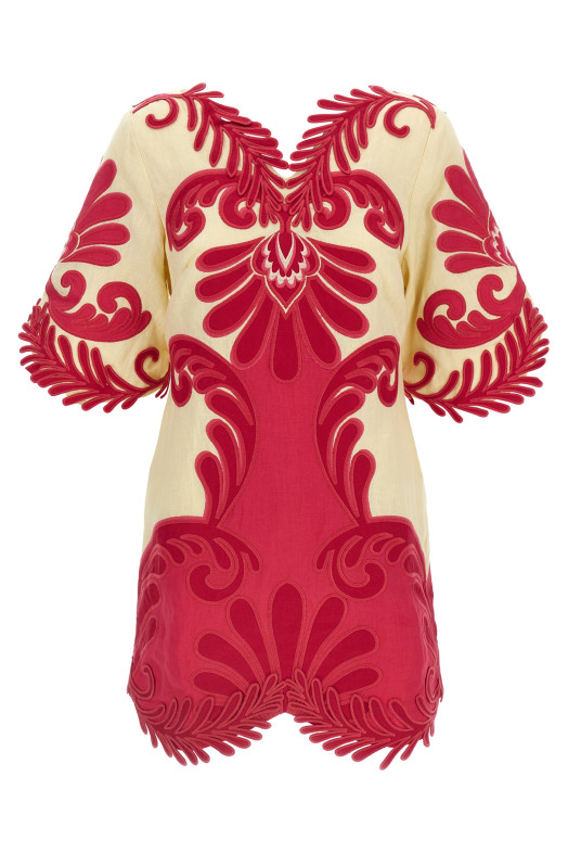 'Spring Arabesc' dress Fuchsia