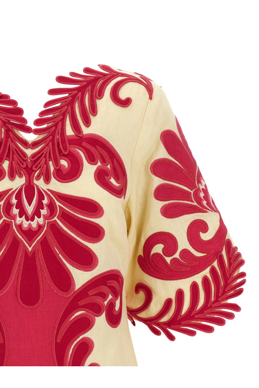 'Spring Arabesc' dress Fuchsia