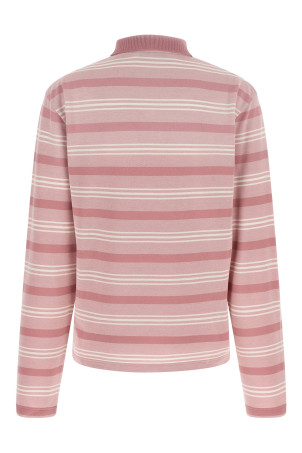 Striped polo shirt Pink