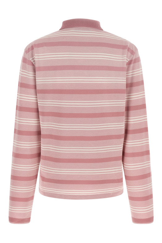 Striped polo shirt Pink