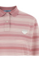 Striped polo shirt Pink