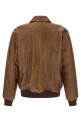 Vintage leather bomber jacket Brown