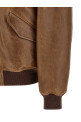 Vintage leather bomber jacket Brown