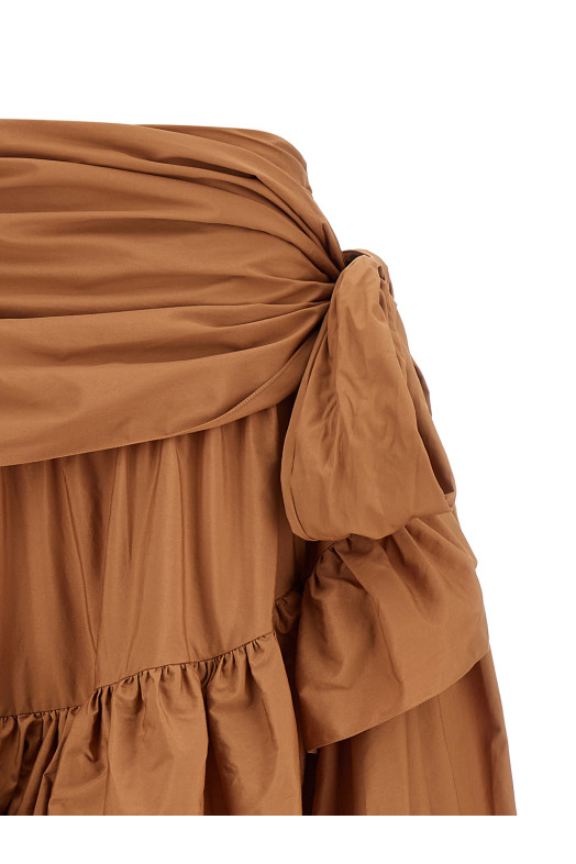 Flounces volant skirt Pink