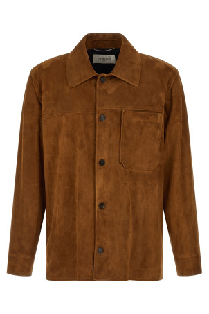 Suede overshirt Brown
