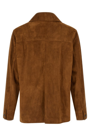 Suede overshirt Brown
