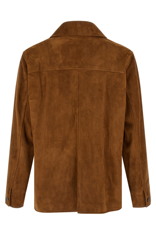 Suede overshirt Brown