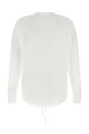 Raw cut hem shirt White