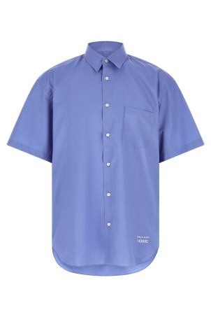 Logo embroidery shirt BLUE