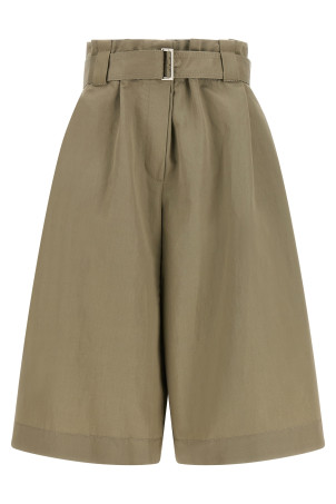 Bag waist bermuda shorts Green