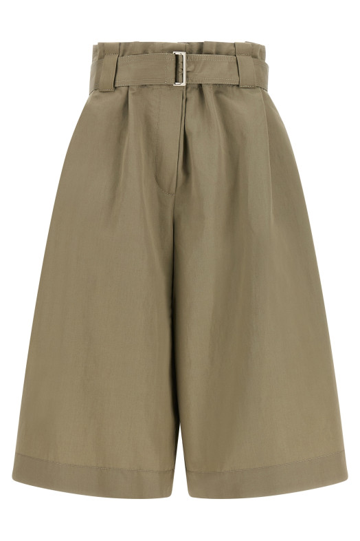 Bag waist bermuda shorts Green