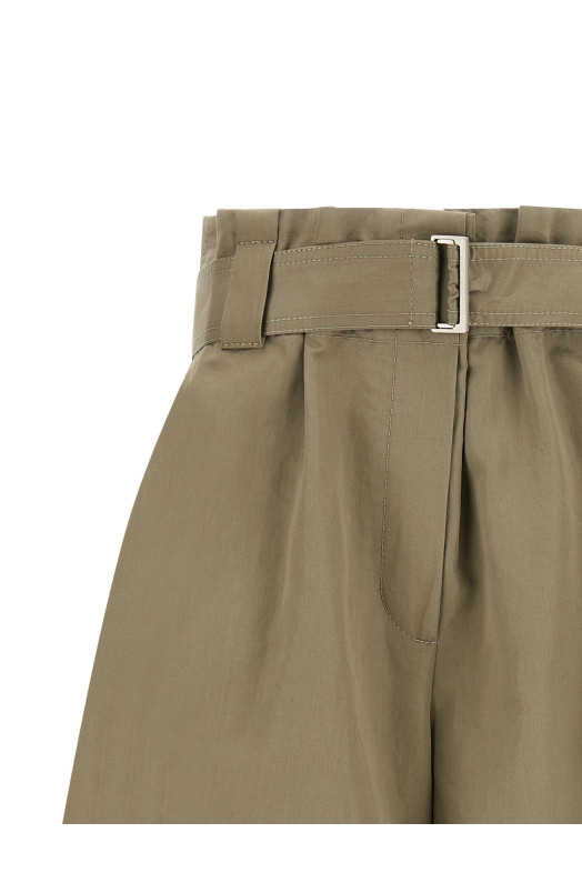 Bag waist bermuda shorts Green