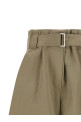 Bag waist bermuda shorts Green
