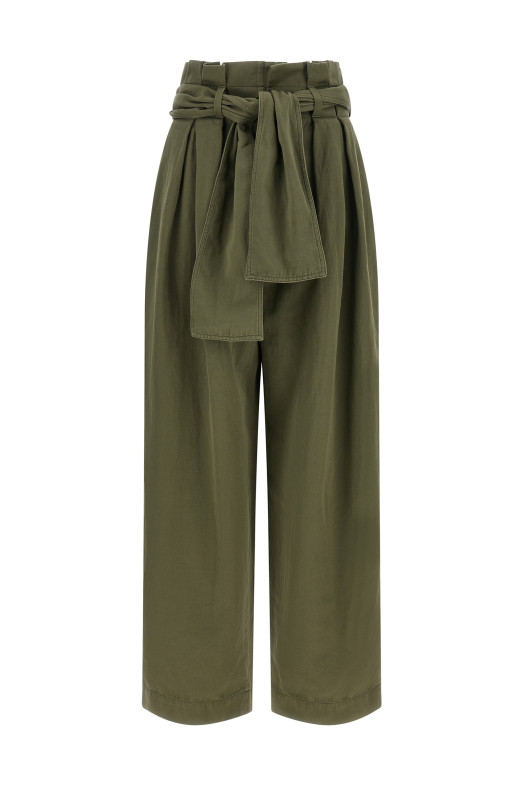 High waist pants Green