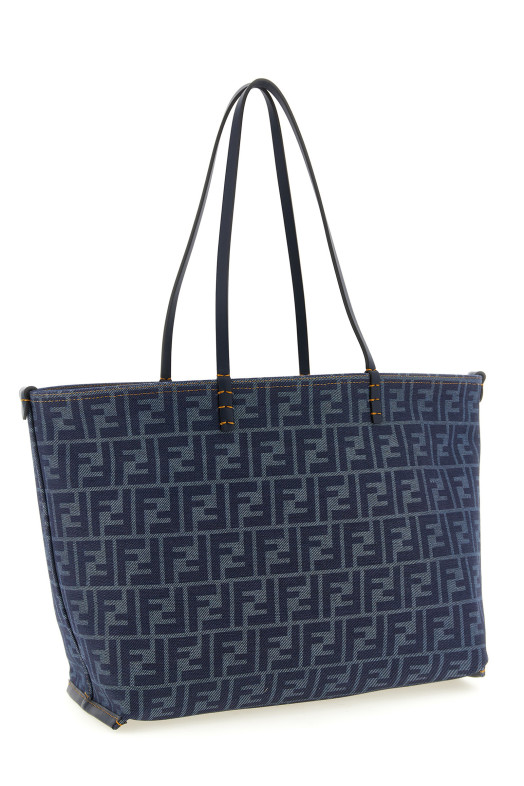 'Roll' medium reversible shopping bag Blue