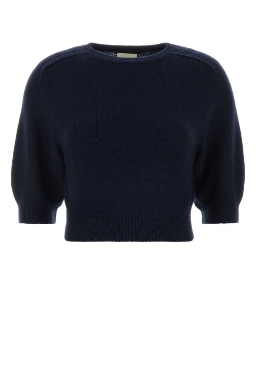 Navy blue wool blend Lorelai sweater KHAITE (18161534K534)