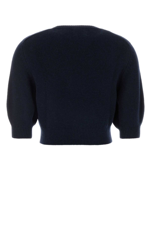 Navy blue wool blend Lorelai sweater KHAITE (18161534K534)