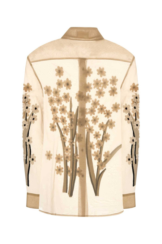 Skin pink silk Argo shirt KHAITE (2477343W343)