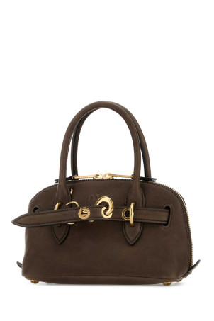 Brown leather mini Aventure handbag MIU MIU (5BP0902BBL)