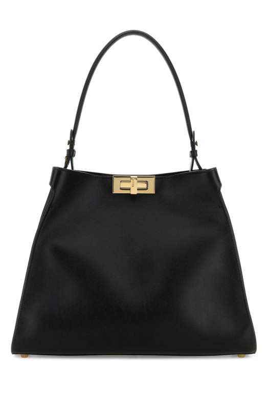 Black leather medium Fendi Way handbag FENDI (8BN368AWPF)