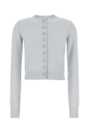 Pastel light-blue cashmere Everheart cardigan KHAITE (9947650BK650)