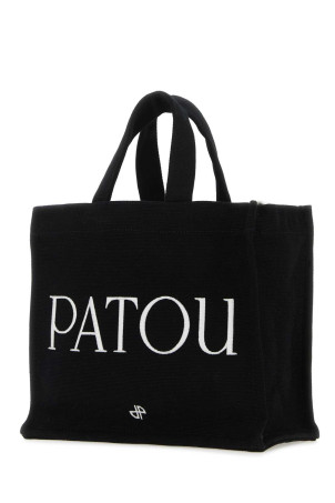 Black canvas small Tote Patou shopping bag PATOU (AC0440076)