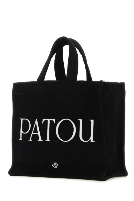 Black canvas small Tote Patou shopping bag PATOU (AC0440076)