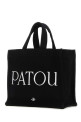 Black canvas small Tote Patou shopping bag PATOU (AC0440076)