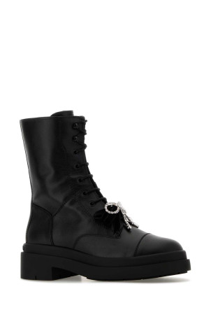 Black leather Averi boots JIMMY CHOO (AVERIFLATJVG)