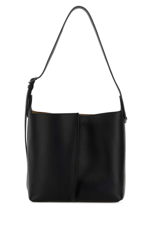 Black leather medium Bilbao bucket bag Black LOEWE (AWRAWRPX01)