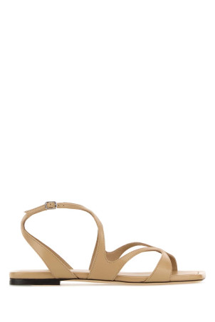 Beige nappa leather Ayla sandals JIMMY CHOO (AYLAFLATNAP)