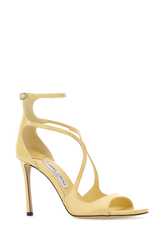 Yellow leather Azia 95 sandals JIMMY CHOO (AZIA95PAT)