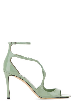 Mint green leather Azia 95 sandals Blue JIMMY CHOO (AZIA95PAT)