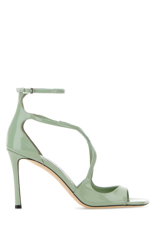 Mint green leather Azia 95 sandals Blue JIMMY CHOO (AZIA95PAT)