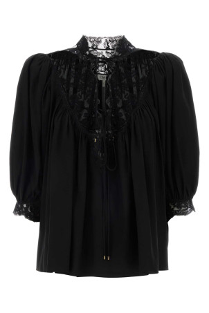 Black silk blouse CHLOE (CH26SHT38005)
